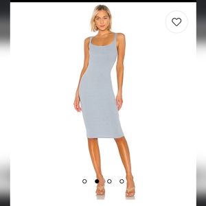 Taylor open back dress in Slate